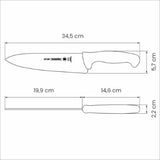 Professional Master Black Cooks Knife   8", 20cm - Tramontina