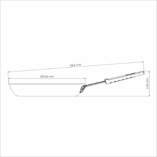 Professional Induction Aluminum Nonstick Restaurant Fry Pan 30cm - Tramontina