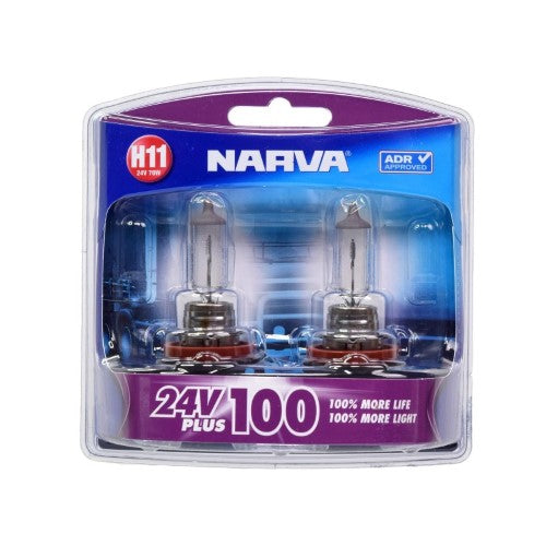 Narva - Plus 100 24v 70w H11 Pgj19-2 (48740BL2)