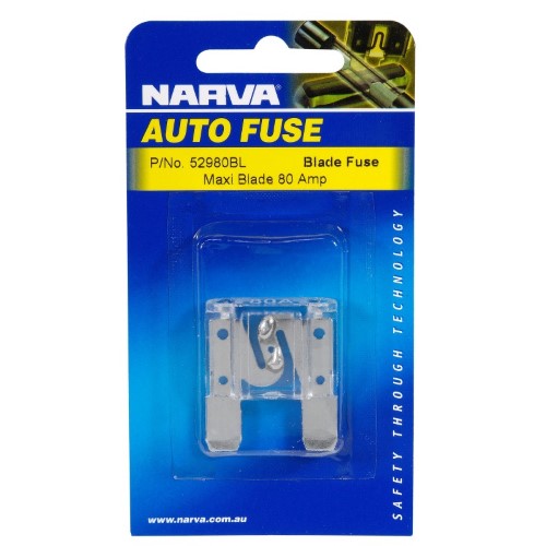 Maxi Blade Fuse - 80 Amp White (Blister Pack Of 1)