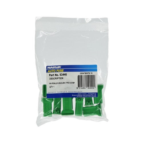 Fuse Link Mini Female Plug 40a Pk10