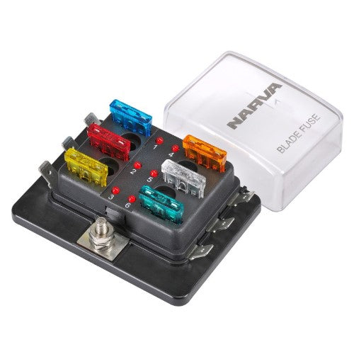 Fuse Box 6 Way Std Ats With Led