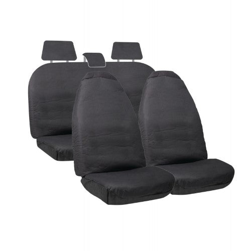 Canvas Black 4 Piece Seat Cover Pack -WILDCAT