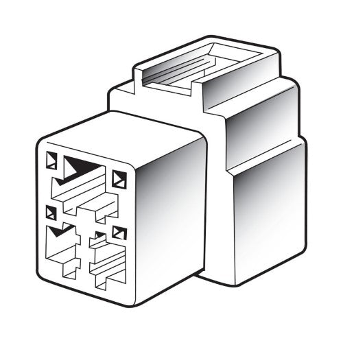 3 Way Female Quick Connector Housing (10 Pack)
