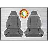 GREY CANVAS FRONT SEAT COVER PAIR - HILUX SR & SR5