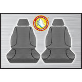 GREY CANVAS FRONT SEAT COVER PAIR - HILUX 07/2015 ONWARD