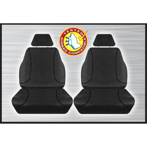 BLACK CANVAS FRONT SEAT COVER- VW AMAROK 02/2011 ONWARD