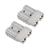 Heavy-Duty 50 Amp Connector Housing Grey W/ Copper Terminals