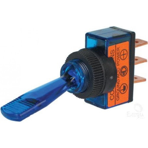 Illuminated Off / On Toggle Switch (Blue)