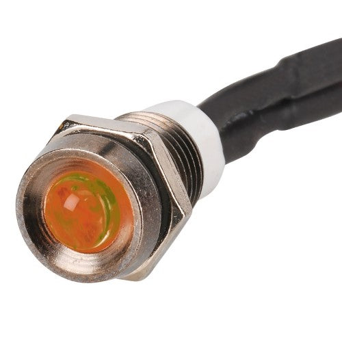 PILOT LAMP LED SEALED 12V AMBER