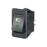 Off / On Rocker Switch With Green Led And Front Fog Symbol