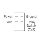 Off / On Rocker Switch With Green Led And Front Fog Symbol