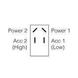 Off /On / On Heavy Duty Rocker Switch (Headlamp / Wiper)
