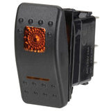 12 Volt Illuminated Off / On Sealed Rocker Switch (Amber)