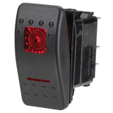 12 Volt Illuminated Off / On Sealed Rocker Switch (Red)