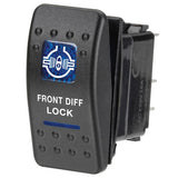 12 Volt Illuminated Off  / On Sealed Rocker Switch 'Front Diff Lock '