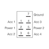 12 / 24v On / On Led Illuminated Sealed Rocker Switch (Blue)