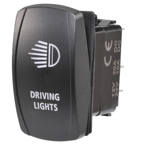 Switch Rocker Off/On Blue Driving Light