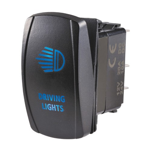 Switch Rocker Off/On Blue Driving Light