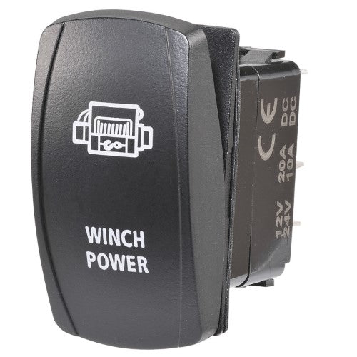 12  / 24v Off  / On Led Illuminated Sealed Rocker Switch (63236BL)
