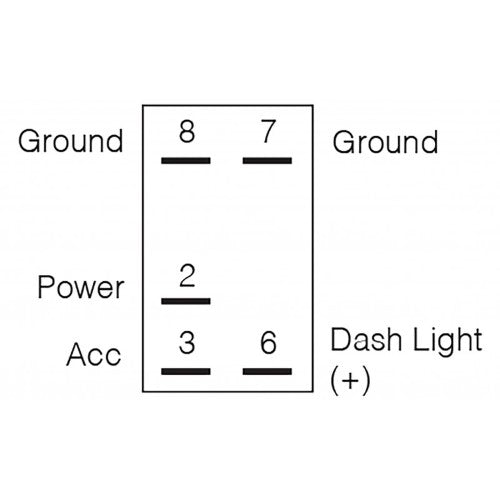 Switch Led 12/24v Rocker - Narva