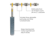 CleanTech cleaning tool storage rail - Joseph Joseph