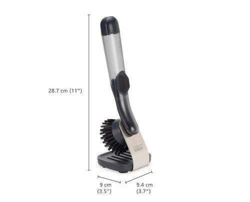 SinkTech Soap-Dispensing Dish Brush with Storage Stand - Joseph Joseph