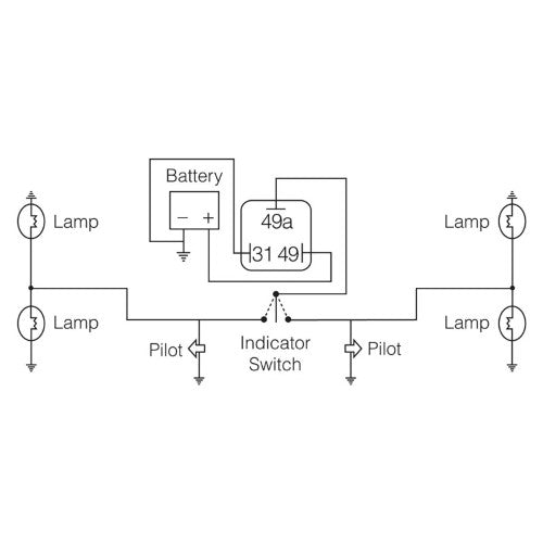 Narva - Flasher Elec 12v 3pin Led