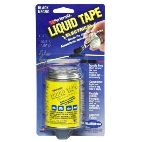 Brush on Liquid Tape 118ml (BLACK) - Performix