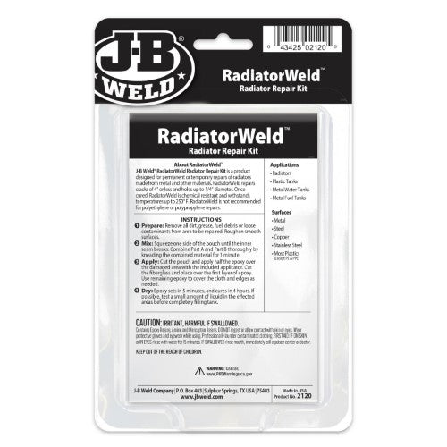 Radiator Weld Repair Kit -JB WELD