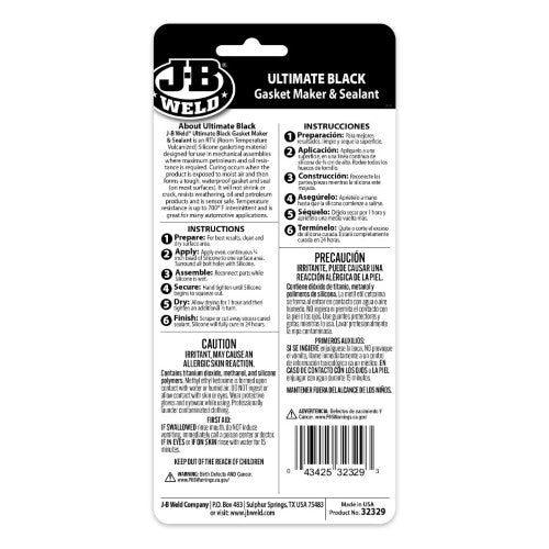 Ultimate Black RTV Silicone 85g - JB Weld