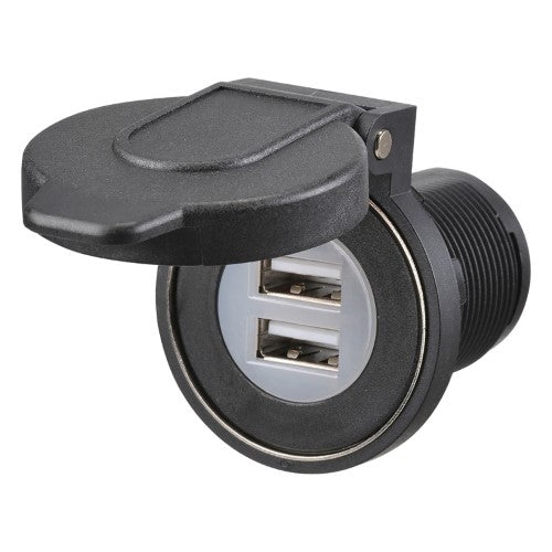 DUAL USB SOCKET HD DUST P/COVER