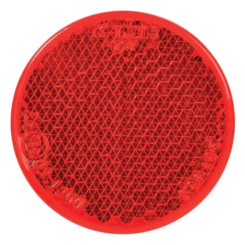 Retro Reflector With Self Adhesive (Red)