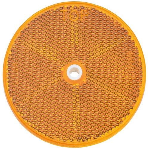 Retro Reflector With Central Fixing Hole (Amber) (84021BL)