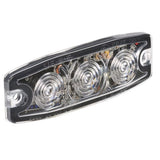 High Powered Low Profile L.E.D Warning Light (Amber) - 3 X 1 Watt L.E.Ds