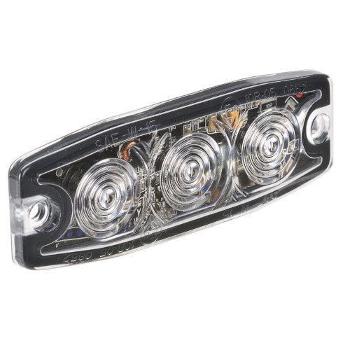 High Powered Low Profile L.E.D Warning Light (Amber) - 3 X 1 Watt L.E.Ds