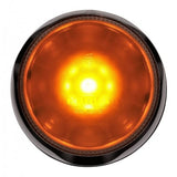 PULSE II LED AMBER WITH CLEAR LENS STROBE FLANGE BASE