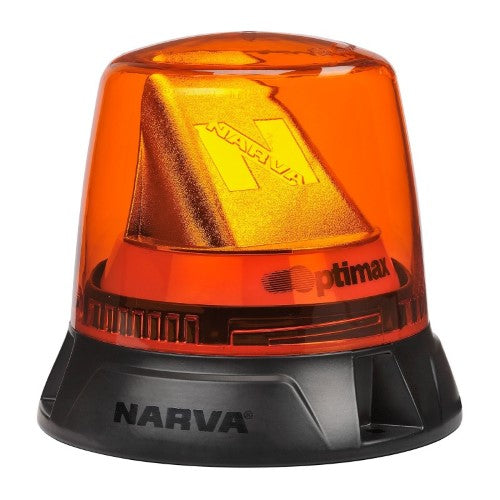 NARVA - OPTIMAX LED ROTATING BEACON AMBER/GREEN FLANGE BASE