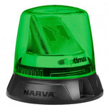 NARVA - OPTIMAX LED ROTATING BEACON AMBER/GREEN FLANGE BASE