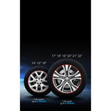 TYPE S - RED SELF ADHESIVE RIM ACCENT TRIM