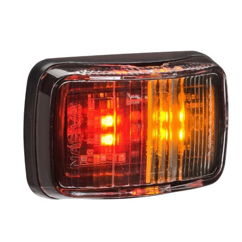 NARVA - LED 12V MDL37 SIDE MARKER LAMP RED/AMBER
