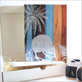 Wall Art - ACM Printed Rectangle Aged Timber Kiwi (Small)