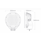 BIG RED - 12/24V 9IN 150W 15000L SINGLE LED DRIVING LIGHT