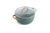 Padova Smokey Blue Covered Casserole 24cm/4.7L - GreenPan