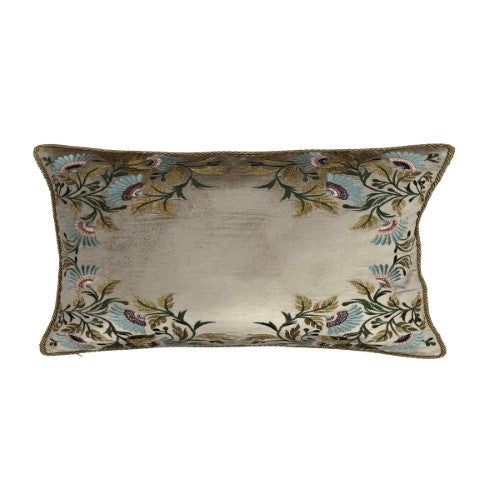 Cushion Cover - Hand Embroidered  - Multi Coloured 60cm