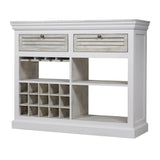 Antique White Drinks Cabinet - Mango