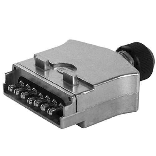 7 PIN FLAT METAL TRAILER PLUG