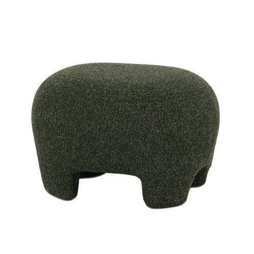 Elle Ottoman - Forest Green