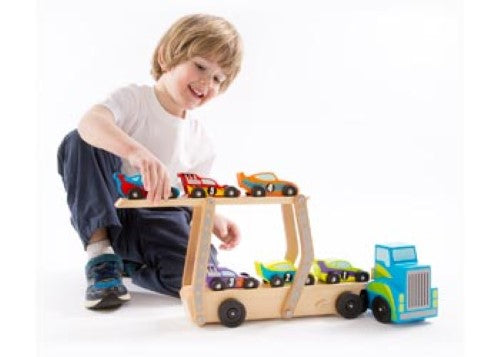 Melissa & Doug - Jumbo Race-Car Carrier