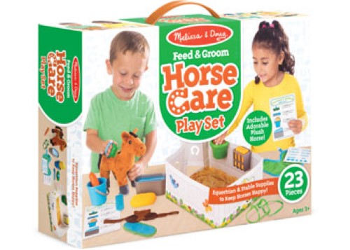 Melissa & Doug - Feed & Groom Horse Care Play Set